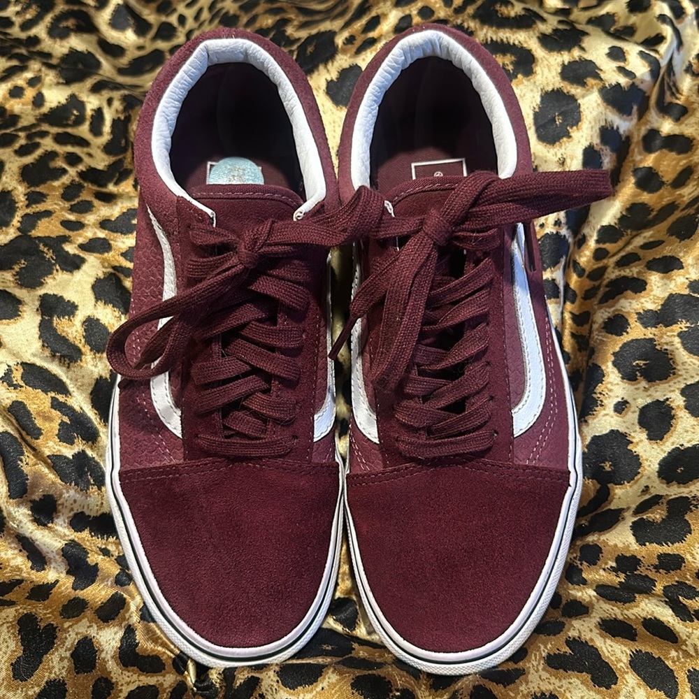 SK8 old school platform vans brick red